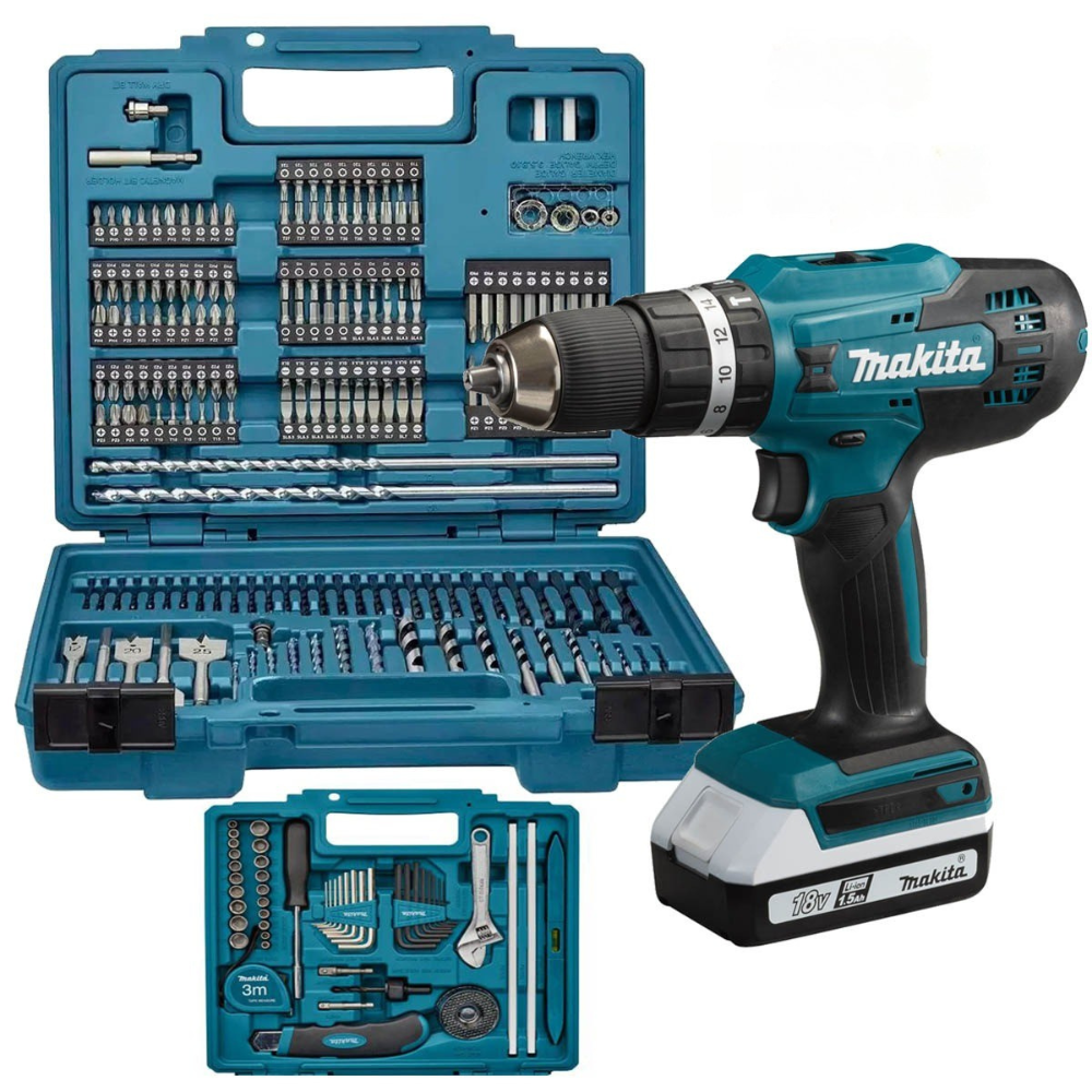 KIT ORIGINALE - TRAPANO AD IMPATTO POTENTE + 45 ACCESSORI + 2 BATTERIE 48V - SUPER OFFERTA