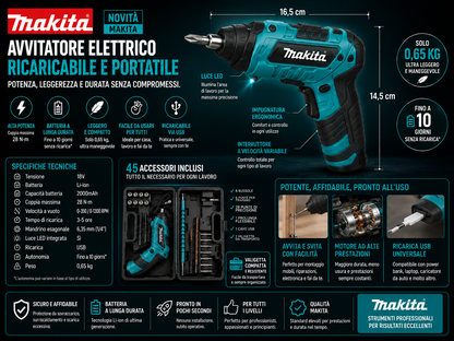 12V | Avvitatore Portatile ad Alta Potenza • 10 Giorni Senza Ricarica | Novità 2026